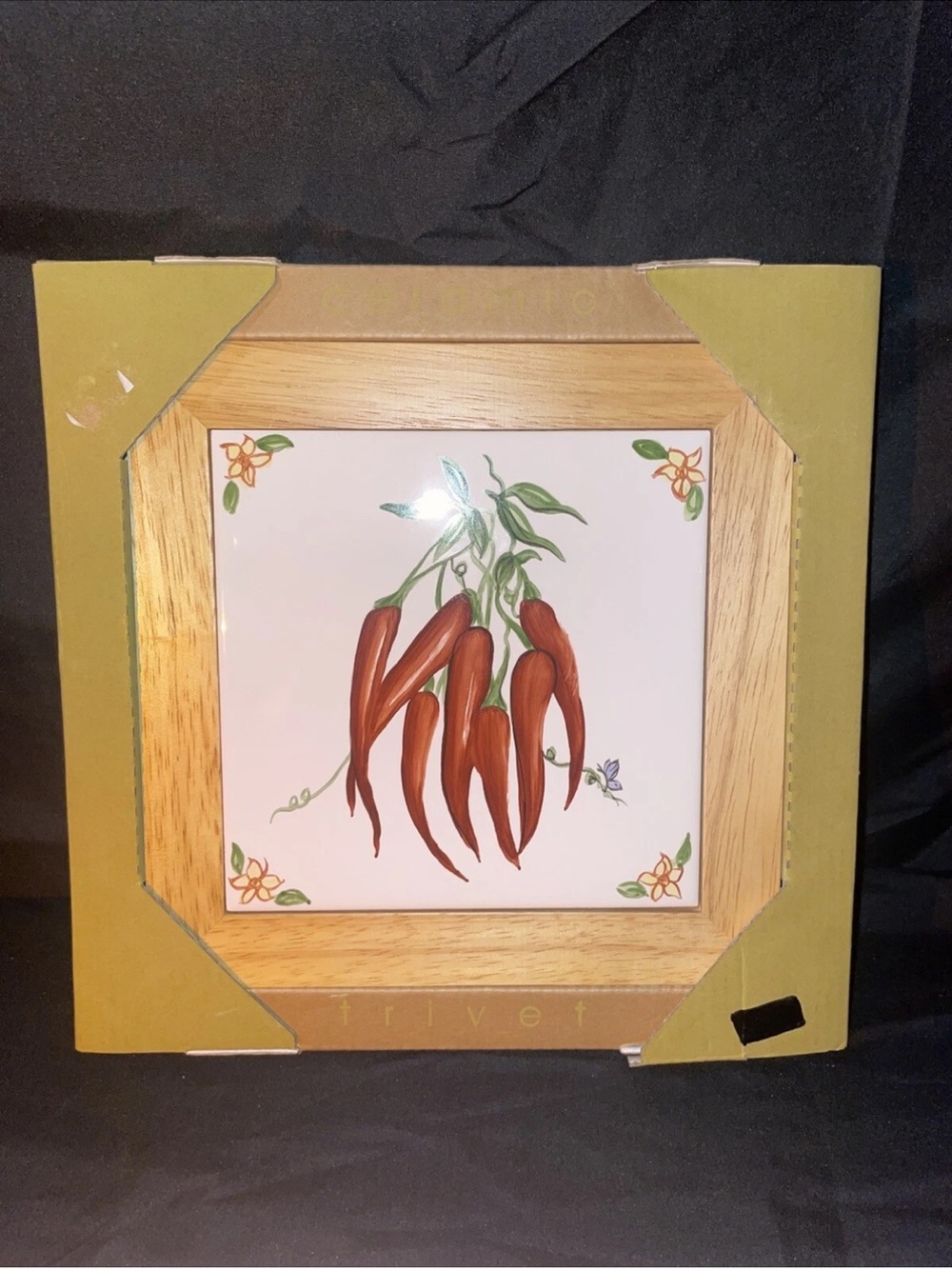 Ceramic Evergreen Jalapeño Trivet